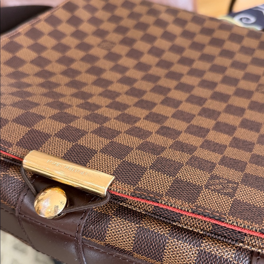 Louis Vuitton Brown Checkered Messenger Bag - Picture 3 of 6